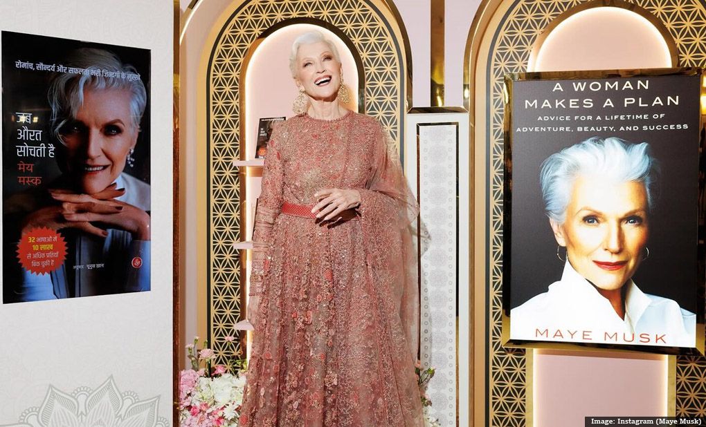 Maye Musk Launches Hindi Edition of Her Memoir in Mumbai.